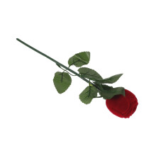 Rote Ringbox Rosendesign Romantische Schmuck Aufbewahrung