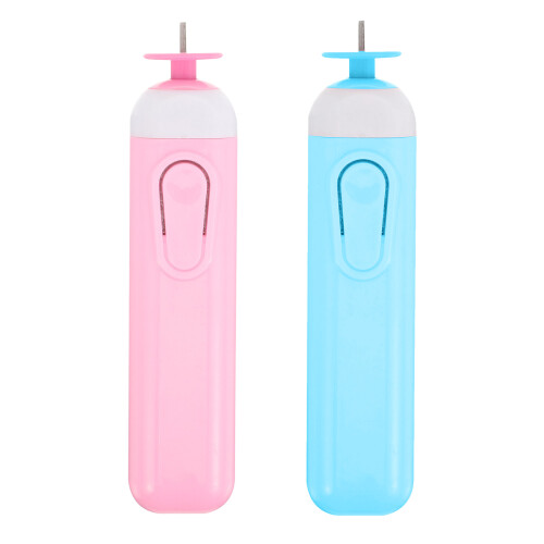 2Pcs Assorted Color Quilling Pen Plastic DIY Craft Tool