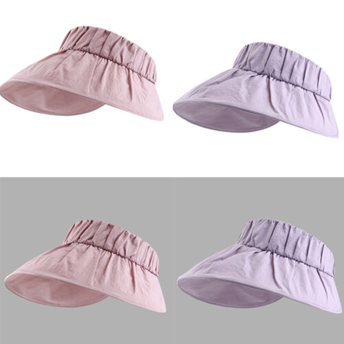 Chapeau à visière pliable, bords larges, taille réglable,-Jaune 2