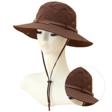Chapeau de soleil à grands bords pour femmes, chapeau de-brun