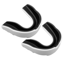 Gum Shield 2PCS Custom Fit Mouthguard with Gel Moulding Ideal for Karate, Lacrosse, Hockey, and Football Includes Clear Protective Case(Aldult)