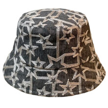 Chapeau de pêche en tissu lavé populaire pour-Noir taille unique