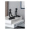Decorative Abstract Thinker Plastic Statue for Desktop-White 4 5