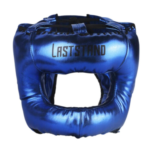 Boxing Headgear Head Protection Soft Lightweight Face Helmet, Blue