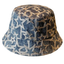 Chapeau de soleil lavé, chapeau de-Bleu marine Taille Unique