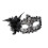 Multifunctional Floral Embellished Half Face Mask-Black 1