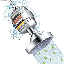 Filtered Shower Head Set with 15 Stage Filter Pressure Showerhead 5 Modes Filtered Shower Head Filter for Filters Chlorine Harmful Substance