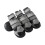 4PCS Dog Snow Boot Plush Lining Enhancing Grip Quick-Black 4 1