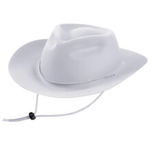 Chapeau de cowboy élégant à bords roulés, chapeau de-Blanc