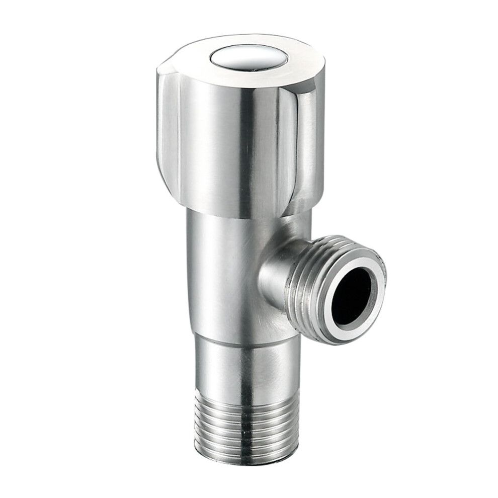 1/2 Essential Metal Angle Stop Valves 304 Stainless Steel Valves Shut Off Solution For Kitchen Bathroom Toilet 9365049672405
