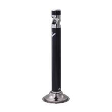 Standing Can Be Fixed Outdoor Standing Ashtray Public Smoking Area Iron Baked Ename Ash Column Black Cigarette Butt Holder