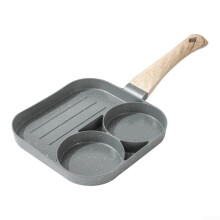 Egg Pan,Aluminium 3 Cup Egg Pan Omelette Breakfast Frying Pan Pancake Compatible Stovetops For Breakfast