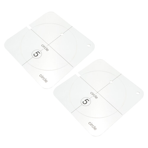 2Pcs Acrylic Quilting Stencils for Machine Sewing with Precise Edges