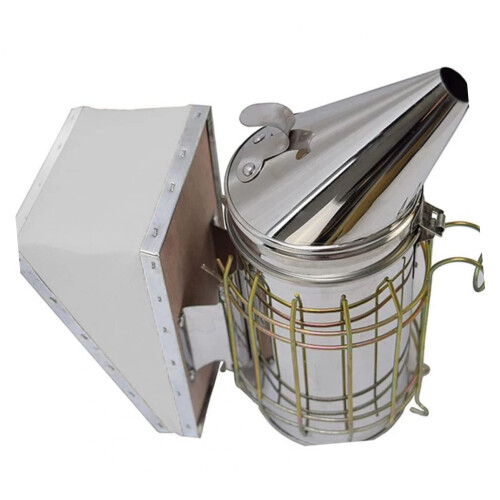 Beekeeping Smoker Box with Heat Shield for Safe Usage Essential Equipment 1