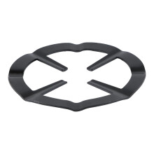 Gas Hob Rack 2 Pieces Gas Hob Rack Hob Ring Heat Diffuser for Gas Hob Work On Wok Burner Grate Grill Palette Stand Coffee Pot Black
