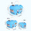 Multipurpose Childrens Storage Bin with Cartoon-Red small 4