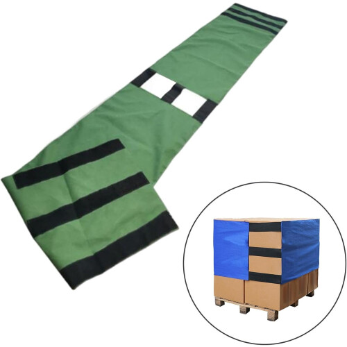 Pallet Strap Hook and Loop Fastener Transporting Easy Use Loading Convenient Elastic Packaging Heavy Duty  Adjustable, Green, 46cmx460cm 2