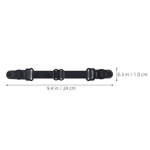 12Pcs Black Adjustable Mask Strap Extenders Elastic Buckle for Comfort 1