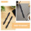 12Pcs Black Adjustable Mask Strap Extenders Elastic Buckle for Comfort 8