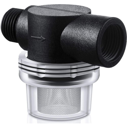 Water Pump Strainer Filter, RV Replacement 1/2 Inch Twiston Pipe Strainer Compatible with or Pumps Ref: 1750