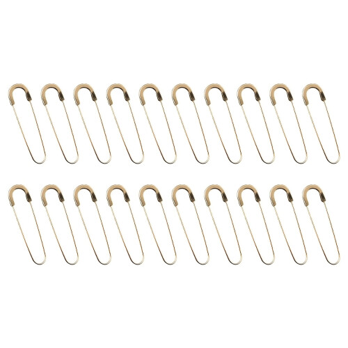 20 Stück U-Pin-Sicherheitsverschlüsse,-Gold
