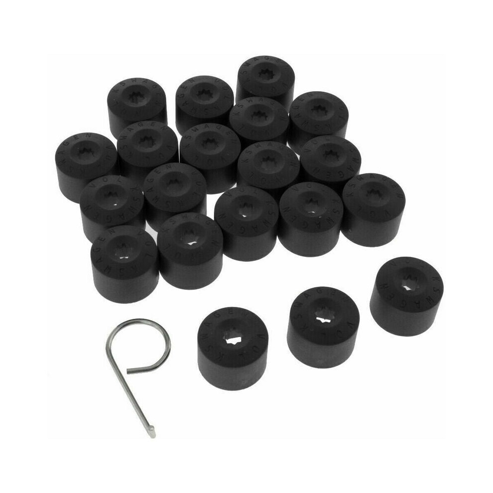 Car Tire Lug Nut Covers, Uni Maintenance Tool For Most Cars With Easy Install, 20Pcs With Dur Mat Pa For Replacement On Various Models Black 9190834269276