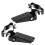 Fork Foot Step Peg for , Steel Foldable Design, Chrome Finish, 24mm 38mm Diameter (Black) 1