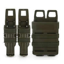 Tactical 5.56mm M4 M16 FastMag Molle Clip Magazine Pouch Pistol Mag Holder Airsoft AR Fast Mag Holster OD