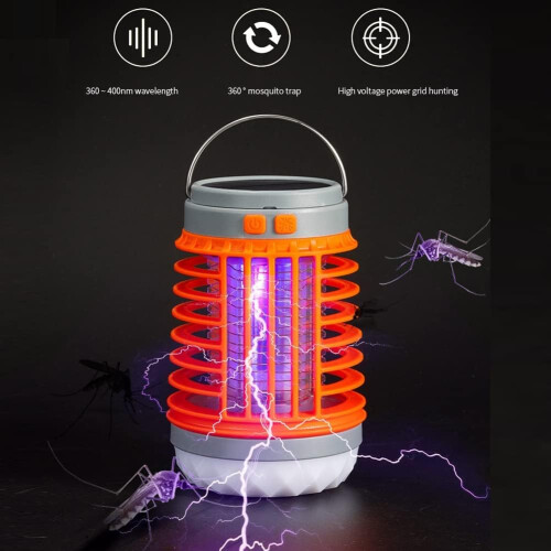 Προηγμένο Bug Zapper, Ηλιακός λαμπτήρας υπεριώδους φωτός UV ηλεκτρικό πλέγμα για 1