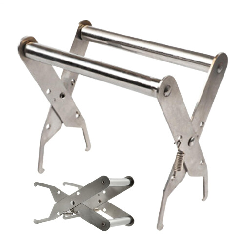 Bee Hive Tools, Bee Frame Holder, Stainless Steel Clamp for Cutting Harvesting