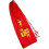 Badminton Racket Velvet Cover Bag, Drawstring Design, Tear Resistant Polyester Material, Accommodates 3 Rackets red 3