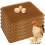 6PCS Chicken Nesting Box Mats for Hens 24 Cell Washable-Green 6
