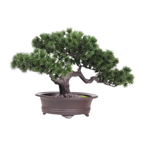 Realistic Faux Miniature Tree Decoration Plastic Zen-longevity