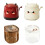 Modern Desktop Garbage Can with Press Open-Milky white little d 2