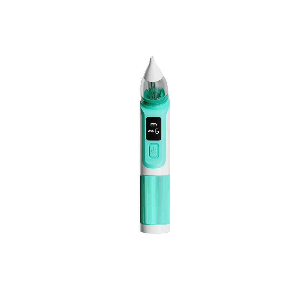 (Silicone model-XBQ-green) Electric baby nasal aspirator