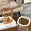 Modern Desktop Garbage Can with Press Open-Milky white little d 6