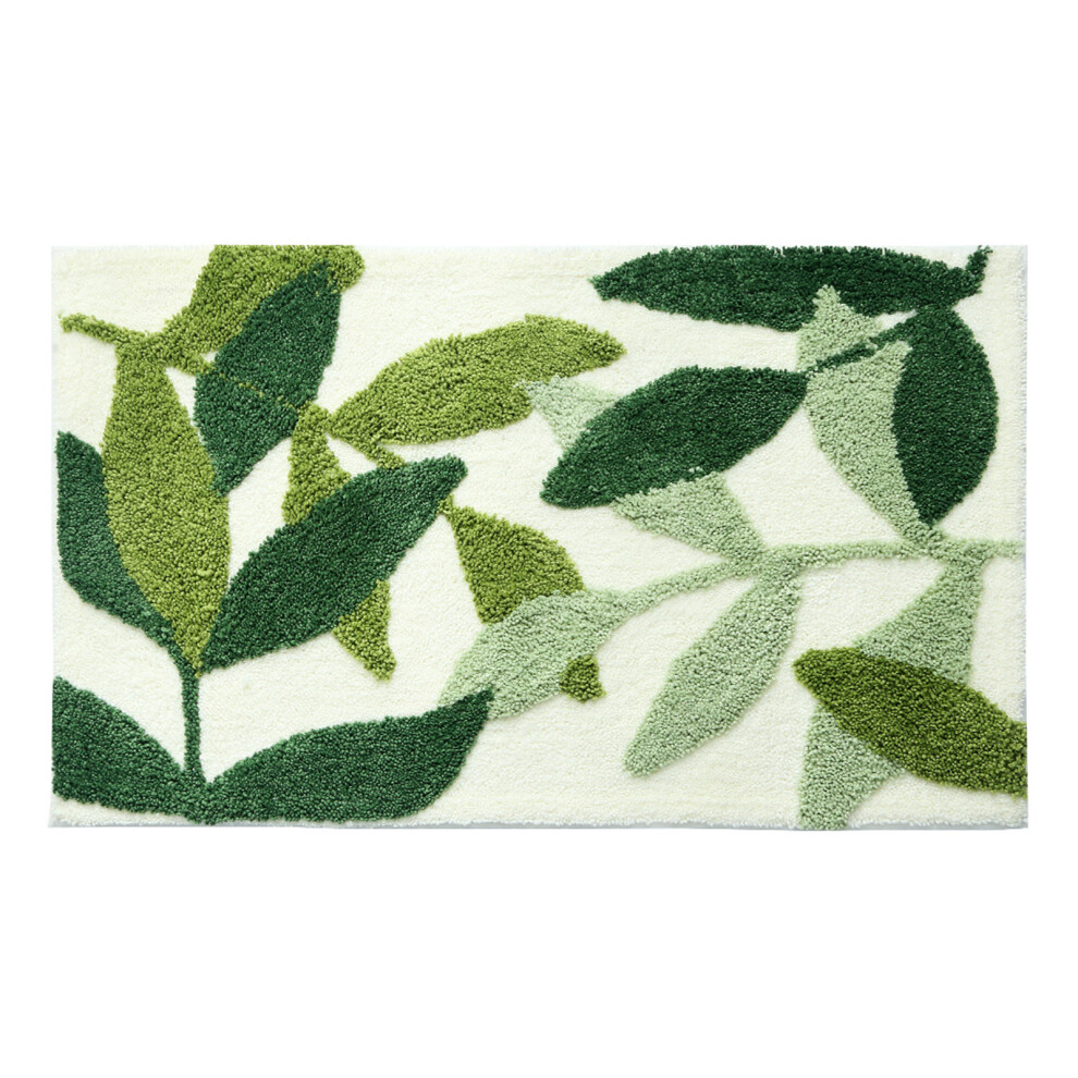 Cute Boho Style Doormats, Non-Slip Absorbent Bath Mats with TPR Backing, Quick-Drying Plush Microfiber Bathroom Rugs for Tub Shower Sink, 45x65Cm, Mul