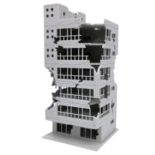 N Scale 1:144 Outland Model Railway Scenery City Ruined-4