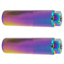 Anti Skid Bike Pegs for Bikes, Aluminum Alloy Foot with Knurled (colorful 1PCS)