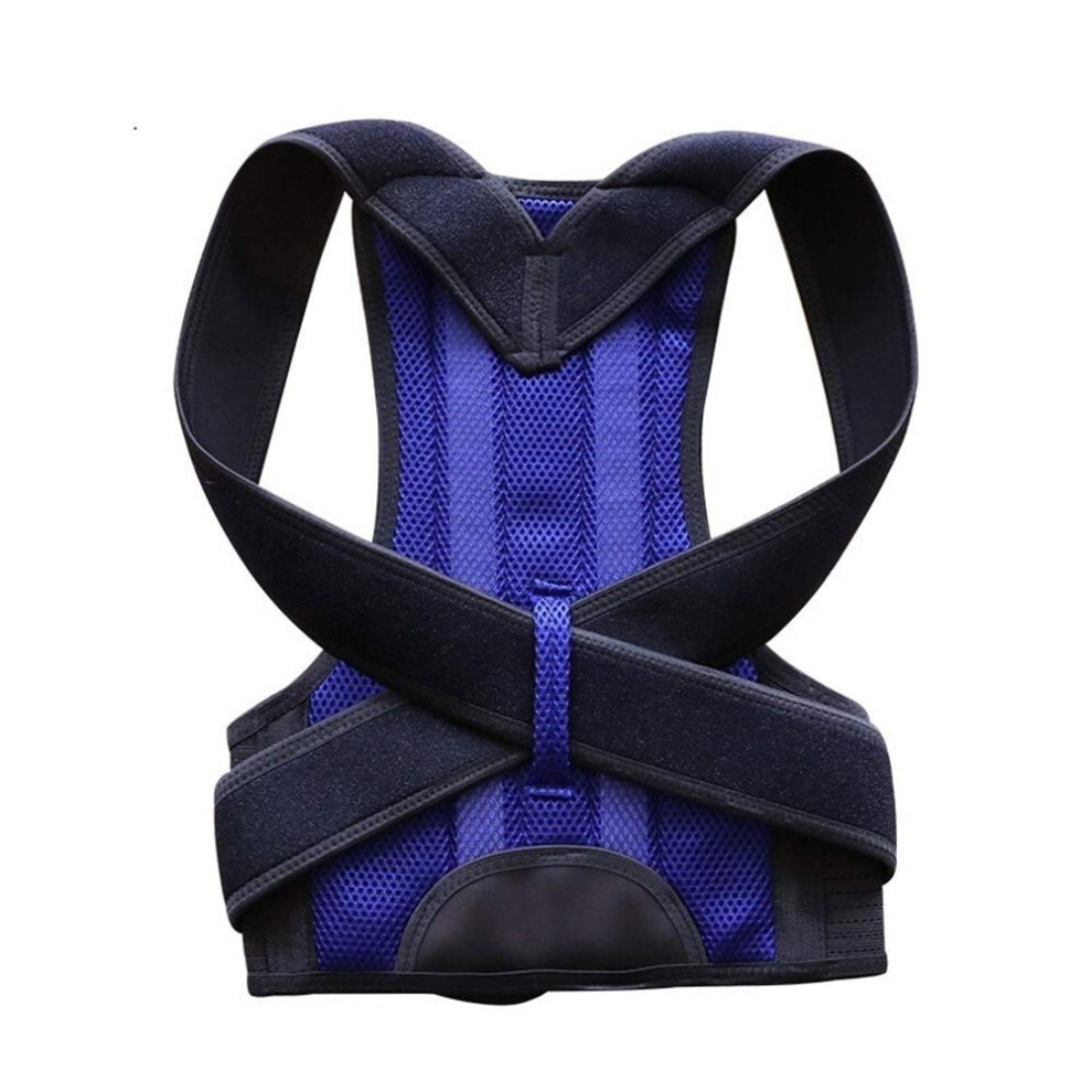 Blue Posture Corrector For Back, Collarbone, Spine, Shoulder, Lumbar Support, Corset Correction, Posture Pedicure Belt, Men And Women Xx