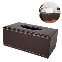 Elegante, moderne Taschentuchbox mit Magnetverschluss, dekorativer Serviettenspender aus Kunstleder für Büro oder Zuhause