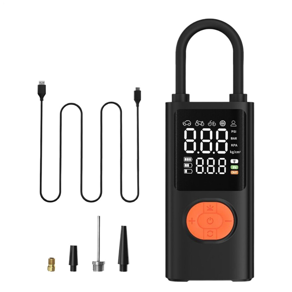 Portable Tire Inflator With Digital Pressure Gauge For Motorcycle Truck Bike 9365049675079