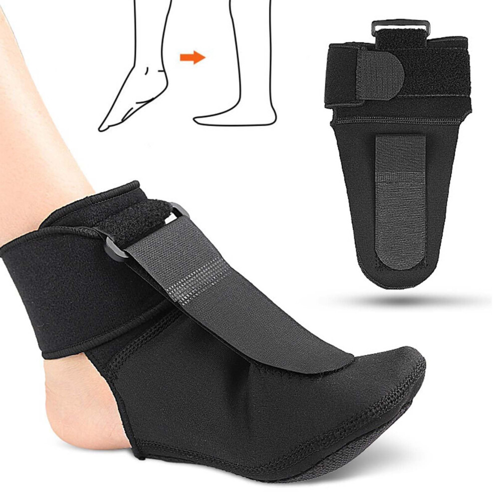 2Pcs Foot Drop Brace, Upgraded Arch Support Compression Bands, Foot Droop Orthosis with Adjustable Straps for Feet Flat,Fallen/ Arches Small