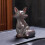 Lovely Handmade Resin Foxes Ornament Creative Gift-Lying down 7