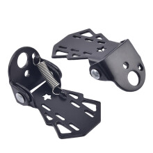 Bike Foot Pegs, Foot Pegs, 2 Pieces EBike Uslot Rear Pedals, Foldable, Wearresistant EPegs for Folding Mountain Bikes, Passenger Comfort