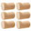 6Pcs Handmade Wood Hook Wall Hardware Home-Light Yellow 1