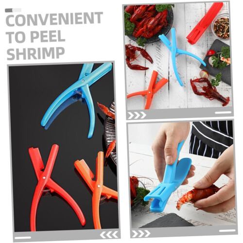 Crab Peeling Tool Shrimp Peeler Seafood Kitchen Gadgets Easy Peeling 3 Pack Reusable Plastic 2