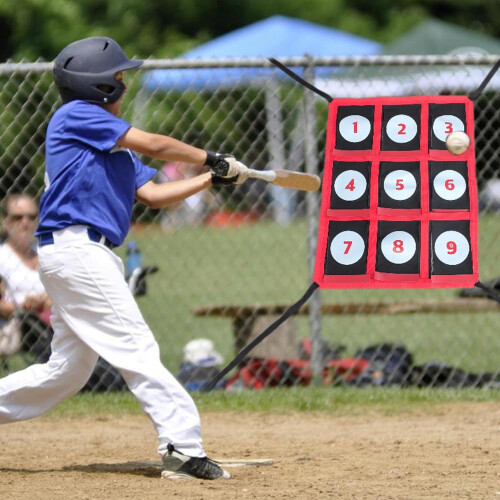 Baseball Strike Zone Target, Adjustable Nine Grid Throwing Target, Portable Ball Training 2
