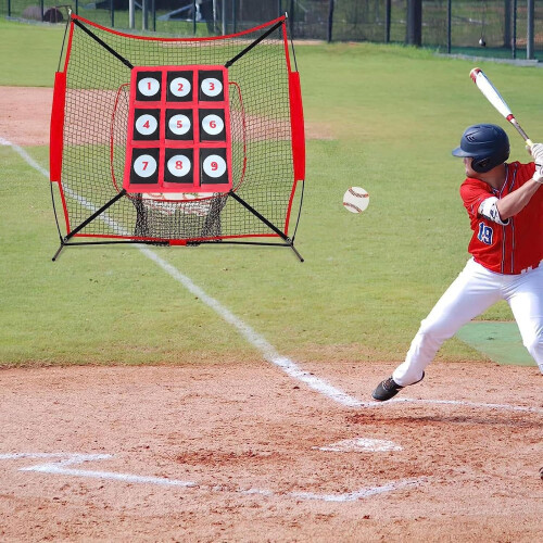 Baseball Strike Zone Target, Adjustable Nine Grid Throwing Target, Portable Ball Training 1