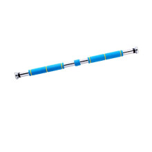 Adjustable pullup bar without screws, 65115 cm, 150 kg (Blue 85115cm)